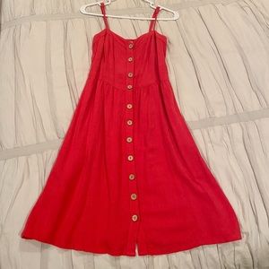 Adorable red summer dress!